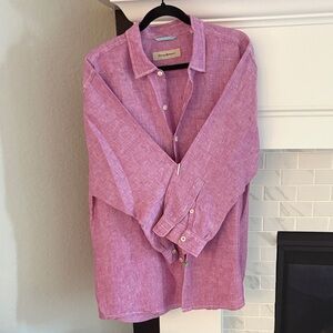 Tommy Bahama Mauve Button-Up Shirt